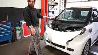 how to remove the hood on a smart car 451