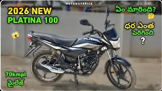 2026 New Bajaj Platina 100 Comfortec Motorcycle Full Review In Telugu | Moto Maverick 