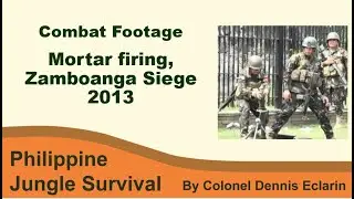 Mortar firing in urban combat -- Combat Footage Zamboanga Siege 2013