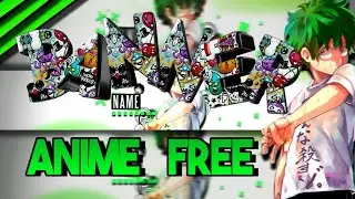 「FREE ANIME YOUTUBE BANNER TEMPLATE」Boku no Hero |  &bull; ツS t o o r m y z &bull;