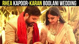 Did you know that Karan Boolani&rsquo;s wedding bandhgala was customised with Rhea Kapoor and his names?