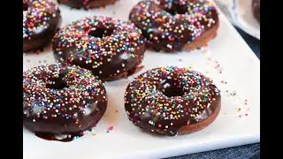 Bakery Style Chocolate Doughnuts|TheCooking Taste|