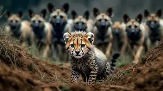 Cheetah Baby Saved from Wild Dogs 🐆 | From Rabbit Hole to Home #viral #viralvideo #animals #baby