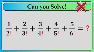 Nice Factorial Math Simplification | Factorial | NO CALCULATOR!!!