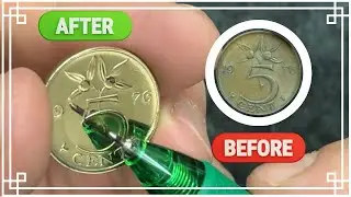 Netherlands 🇳🇱  5 Cents Coin 1976 - restoration coin - 49 years old coin - satisfying ASMR