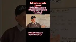 Hybrid heat pumps why no government grants? #gastraining #centralheating #heatpumps