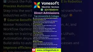 Unlock the Future with B.Tech CSE in Robotics & Process Automation! 🚀✨