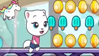 Angela likes sweets and candies - talking tom candy run