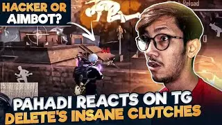 @Pahadi gamer  react on TG Delete😱 || TG Delete hack exposed 😡🤬 || How to use aimbot in tournament||