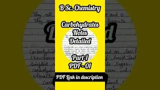 Carbohydrates notes | Carbohydrates bsc 2nd year | Carbohydrates bsc 2nd semester | Carbohydrates