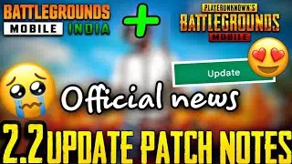 🥺Official 2.2 Update Patch Notes pubg Mobile | Bgmi next update |  Tamil Today Gaming