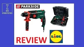 Parkside 2-Speed Hammer Drill PSBM 1100 A1 REVIEW (Lidl 1100W 40mm wood 16mm concrete 13mm steel)