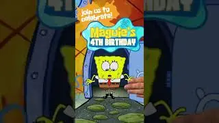 Spongebob video Invitation // Spongebob Squarepants Video Invitation