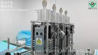 Automatic air filter pocket making machine with auto collection unit