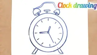 How to Draw a Clock Step by Step | Easy Clock Drawing for Beginners | Pencil Sketch