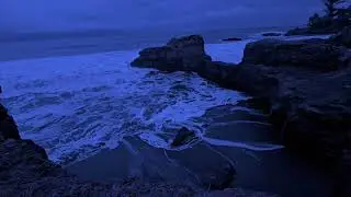 Fall Asleep With Relaxing Wave Sounds at Night, Low Pitch Ocean Music for Deep Sleeping   