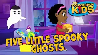 Five Little Spooky Ghosts - The Countdown Kids | Kids Songs & Halloween Songs | Lyrics Video