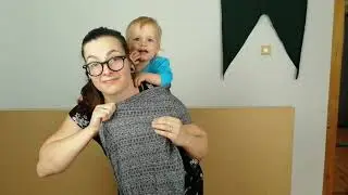 Nošenje otrok v tkanem traku - Kako navežem otroka na hrbet
