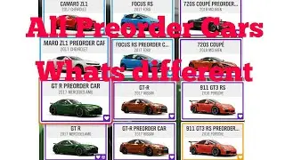 Comparing all the Preorder cars in forza horizon 4