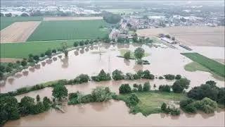 16.07.2021 BEFORE and AFTER Hochwasser Kreis Heinsberg Rur Oberbruch Orsbeck DJI Mavic Pro