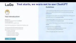 Coding Interview Platform Blocks ChatGPT - by LuGo-Test.com (Patent)