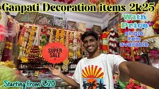 Ganesh Decoration Items Cheapest Then Begum Bazar 😮😍