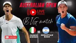 ATP LIVE JANNIK SINNER VS SEBASTIAN BAEZ ATP AUSTRALIAN OPEN 2024 TENNIS PREVIEW STREAM
