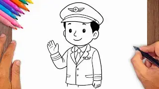 How to draw Pilot - Pilot Drawing Ideas