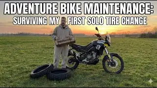 Adventure Bike Maintenance: Surviving My First Solo Tire Change