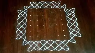simple &Easy melikalamuggulu || sikkukolam, kambikolam || Beginners kolam designs #melikalamuggulu