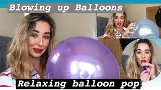BLOW TO POP BALLOONS - POPPING BALLOONS WITH MOUTH ASMR blow to pop