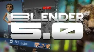 🔴 EXPLORANDO AS NOVIDADES DO BLENDER 5.0 + Resultado do Desafio dos alunos | Live #226