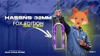 আকর্ষণীয় কালারে  HASSNS 32mm Fox Edition Air Suspension | IMAM CYCLE STORE