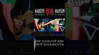 Marilyn Manson - Use Your Fist And Not Your Mouth (Guitar Tabs!) 🔥 Play along!