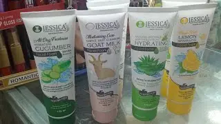 Jessica lemon oil control face wash.jessica aloe Vera hydrating face wash.goat milk face wash.