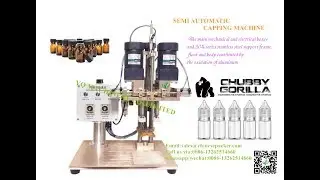 desktop cover tightening machine for flap top capping equipment m&aacute;quina que capsula de la mesa