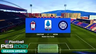 PES 2021 | Crotone vs Inter - Serie A TIM 2020/21 Matchday 34 | Gameplay PC