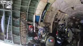 French Special Forces K-9 Conducts Jump on Oxygen
