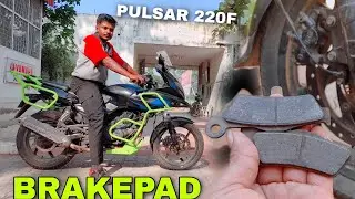 Bajaj pulsar 220f - Disc pad changing @BudgetBiker | Tamilanmoto