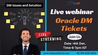 Live webinar of Oracle DM Tickets | 
