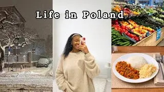 Winter days in Poland | Living alone diaries grocery shopping | Silent Aesthetic Cooking Vlog