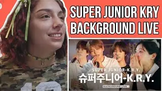 Singing pretending to be a track (ft. SUPER JUNIOR-K.R.Y.) | [BGL : Background Live] | REACTION 