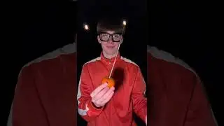 Glowing orange sparkler