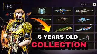 FREE FIRE 🤩 6 YEAR OLD I'D GUN COLLECTION-NO TOP-UP 🤫 #freefire #collection #trending #shorts
