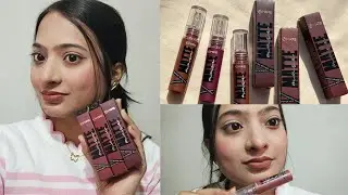 Mars Muse Mousse Matte Lipstick 😍✨| Swatches and honest review 
