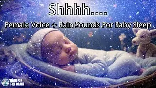 Rain & Shh Sounds for Baby Sleep, Instant Calming White Noise for Newborns, Colic Relief & Deep Rest