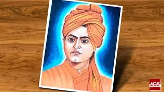 How To Make Easy Drawing Of Swami Vivekananda