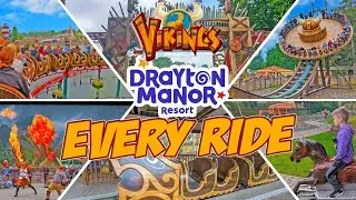Every Ride in Vikings at Drayton Manor (Nov 2023) [4K]