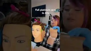 Full platinum card in under 40s!!🤣 #rainbowhaircolor #hair #haircolorinspo #hairdye #creativehair