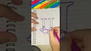 U letter art #artinstruction #art #colortheory #drawing #easydrawing #beginnerarttips